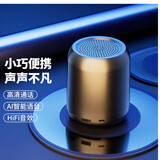 雅兰仕音响真无线蓝牙音箱低音炮高音质桌面家用小音箱可连接电脑iPad平板mini便携外出支持互联语音通话 【F1·黑】AI智能版·语音操控
