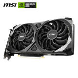 微星（MSI）万图师 GeForce RTX 3060 VENTUS 2X 12G OC 超频版 双风扇 电竞游戏设计专业电脑显卡