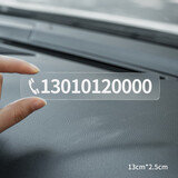 拓驰（TOCHI）不怕晒 不留胶 无痕贴临时停车电话号码牌 车内挪车牌车上移车卡 中款 13cm-定制电话号码发给客服