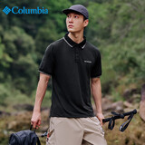 Columbia哥伦比亚Polo衫男25春夏款运动速干透气短袖t恤 AE0414 010 M