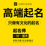 品牌商标注册起名公司起名字 餐饮店铺企业产品取名字logo设计 品牌广告语slongan人工起名 公司店铺起名+文案释义+满意为止