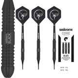 Tutons unicorn独角兽黑色飞镖软镖硬镖直筒镖飞标darts3支/套 软镖4219-19克