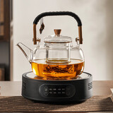 忆壶茶（YIHUTEA）电陶炉家用煮茶器大功率烧水炉轻音电热炉多功能煮水炉茶具配件 8档1300瓦电陶炉+1000ML提梁壶