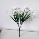仿真蝴蝶兰花满天星假花塑料花绢花插花舞蹈拍摄客厅装饰花艺 白色