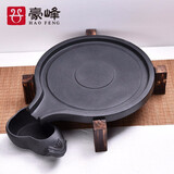 豪峰紫砂2025新款整套茶具套装家用功夫泡茶壶茶盘茶台一体中秋节礼物 【黑陶长嘴石磨茶盘】