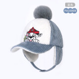 汪汪队立大功（PAW PATROL）儿童帽子耳罩一体毛绒宝宝帽秋冬季男女童鸭舌棒球帽PA1680B  52
