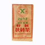 新疆待客茶伊犁奶茶专用益阳2013特制茯砖茶民族饭店砖茶吃肉清茶 700克1块