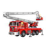 星堡积木城市消防救援队消防云梯车喷水车积木拼插模型消防员拼装玩具儿童 【03029】举高消防车751颗粒