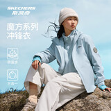 斯凯奇魔方女冬季保暖三合一摇粒绒冲锋衣L424W168