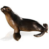 玛奇乐（MECHILE）仿真海洋生物玩具鲨鱼海豚海葵海星海马水母皮皮虾面包蟹动物模型 海狮