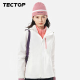 探拓（TECTOP）户外服 女抓绒内胆防风防寒滑雪服保暖冲锋衣95134CF女款白色2XL