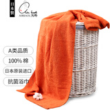 浅野（air kaol）大浴巾男士纯棉女生速干【日本进口】加厚不掉毛高端五星级酒店款 纯棉 胡萝卜橙60*120cm1条