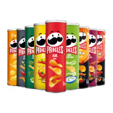 品客（PRINGLES）【组合多罐装】薯片膨化食品礼盒办公室休闲零食多口味组合装批发 【9罐】9口味组合装 110g*1箱