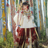 十三余小豆蔻儿[九曜金枝]织金刺绣云肩交领袄马面裙明制汉服女秋 交领袄 M