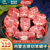 蒙羊煌（MENGYANGHUANG）内蒙古原切羊蝎子新鲜羔羊肉脊骨髓羊蝎骨羊脖骨烧烤火锅食材生鲜 内蒙羊蝎子 净重5斤