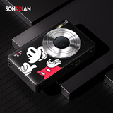 松典（SONGDIAN）数码相机迪士尼米奇联名系列卡片机迷你照相机 黑色 【官方标配】无内存卡