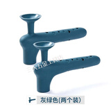 工途加厚门把手保护套卧室防磕碰卫生间硅胶防撞垫吸盘式保护套 两个装(灰绿色)