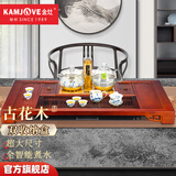 金灶（KAMJOVE）功夫茶具套装自动上水泡茶壶茶海 茶道茶盘套装组合实木茶台K-818 搭配G8泡茶壶 陶瓷茶具 茶渣桶