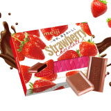 明治 钢琴草莓巧克力盒装26片120g(代可可脂) 日本进口母情节生日礼物