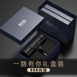 ENO高档保温杯男女士999足银杯子茶水分离泡茶杯水杯定制商务办公杯 陨石黑 一路有你礼盒 证书随货 430ml