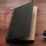 木桐古式八行信笺线装本抄经本礼物复古硬笔毛笔书法练习牛皮纸空白老式笔记本仿古绑线本礼单本 八行牛皮纸100张/本