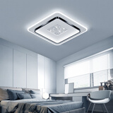 菲奇普（FEIQIPU） 客厅吸顶灯现代简约智能语音全屋套餐灯具组合2025新款中山灯饰 黑白+A款50*5CM+54W 三色光