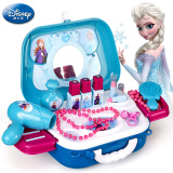 迪士尼女孩玩具过家家化妆台仿真梳妆台 玩具女孩冰雪奇缘二2合1化妆玩具背包-DS923A