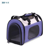 PETSFIT宠适猫包便携外出大容量猫咪背包透气宠物包斜挎包狗出行包可折叠 蓝 S【10斤内40*25*30cm】