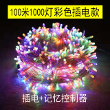 婳之祎彩灯闪灯串灯户外防水霓虹灯新年工程亮化春节装饰led彩灯带树灯 户外防水插电：100米1000灯彩色