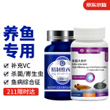 备能（BEINENG）英国大白片鱼药+维西片龙鱼观赏鱼用凸眼头洞烂尾烂肉白点水霉病