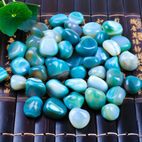 苏茂 雨花石原石天然石头花盆天然鱼缸彩石头彩色小石子 绿色玛瑙2-3CM(1斤)