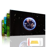 鱼多趣鱼缸背景纸 地球款 100*50cm 水族箱背景画龟缸背景图饲养缸贴纸