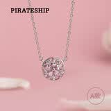 海盗船（pirateship）项链 女银饰品925银简约气质小樱花女生个性锁骨链 粉樱项链A款