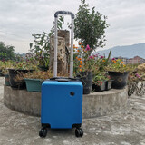 20×30×40春秋航空登机箱飞行员行李箱14英寸密码锁出差小型拉杆箱 宝蓝色 三节拉杆20*30*40春秋包登机箱