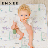 嫚熙（EMXEE）婴儿可水洗隔尿垫新生宝宝儿童大号姨妈月经生理期护理垫床单 龙之国物语 60x120cm