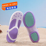 JDOV防滑包头拖鞋女款护士洞洞鞋外穿夏季软底孕妇凉鞋果冻鞋沙滩鞋厚 紫色 37