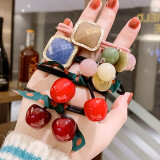 QUEENS JEWELRY头绳女简约韩版小清新发饰发圈森女系扎头发橡皮筋气质发饰 6-网红精品【4条装】