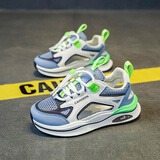 李宁热新款断码男童包头凉鞋夏季网面透气儿童运动网鞋男镂空跑鞋 T020兰绿 30