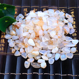 苏茂 雨花石原石天然石头花盆天然鱼缸彩石头彩色小石子 白玉小玛瑙(1斤)