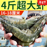 顺丰速运 青岛大虾鲜活超大基围虾青虾特大号海捕大虾冷 纯虾2.8- 3斤(净重)  20/30规格【豪华珍品】新虾 推荐