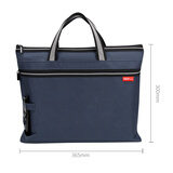 信发 TRNFA TN-2109（蓝色）插笔加宽大容量手提文件袋牛津布A4拉链袋防水帆布收纳袋办公资料袋