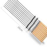 美恺达（meikaida） 电烧烤炉电烤盘家用自动旋转烤串机韩式无烟多功能烤肉锅大号烤羊肉电烤肉串机 自动电烤炉【自带礼包1|随包发】10只不锈钢烤签