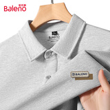班尼路（Baleno）短袖POLO衫男夏季休闲宽松t恤复古百搭五分袖上衣男装