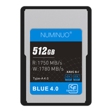 努米诺全新 CFA 4.0 索尼存储卡 2T 三防 CFexpress Type-A适用A1/FX6/FX3/A7S3/a7m4 4.0版本 BLUE 512GB 新款旗舰三防卡 储存卡 读卡器