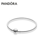 潘多拉（PANDORA）银色圆梦手镯925银个性气质简约时尚生日礼物送女友
