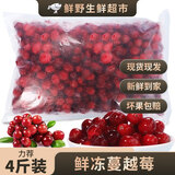 【现货】黑龙江抚远新鲜蔓越莓冷冻鲜果 女性泡水酸水果莓果浆果 【鲜冻蔓越莓】 2斤（普快）