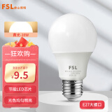 佛山照明（FSL）led灯泡E27螺口大功率节能灯超亮小灯泡球泡灯超炫系列10W 黄光