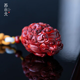 苏小北小叶紫檀手把件招财貔貅龙龟金蟾钥匙扣檀香木挂件高油密老料文玩 圆-貔-貅【小北推荐】