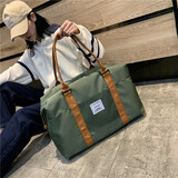 瑞潮 旅行包女短途行李收纳袋子旅游手提包学生超大容量帆布轻便出差包 军绿色大号