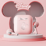 迪士尼（DISNEY）半入耳式无线蓝牙耳机高清通话超长续航运动跑步全景环绕音效智能降噪高音质适用于苹果华为手机 粉色米奇【HIFI音效+智能降噪】